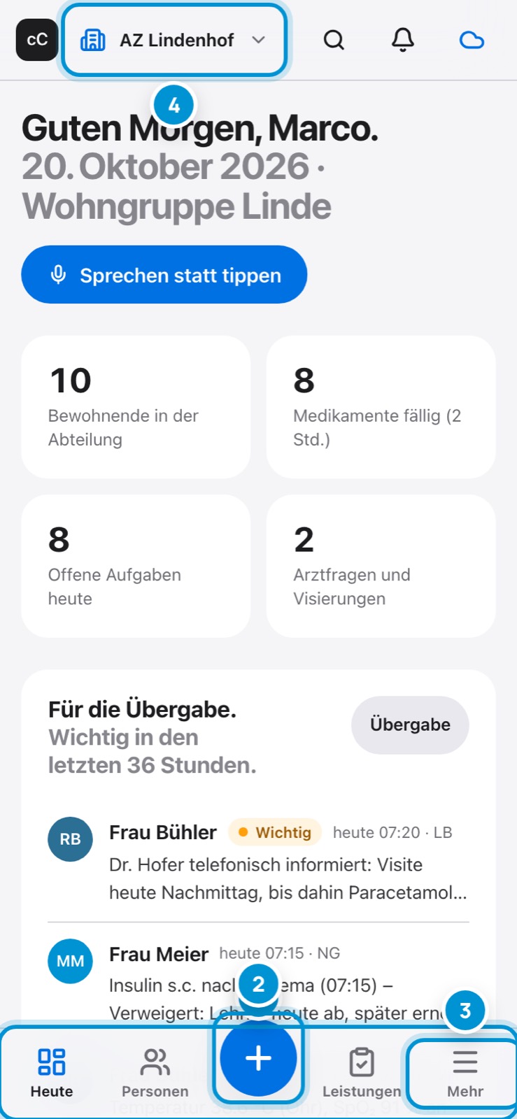 Unterwegs. Auf dem Smartphone.