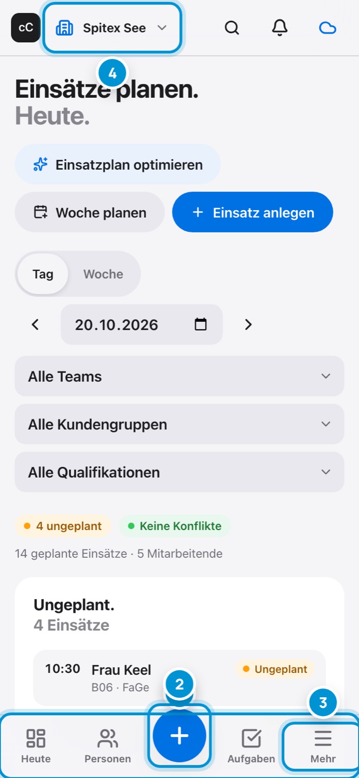 Unterwegs. Auf dem Smartphone.