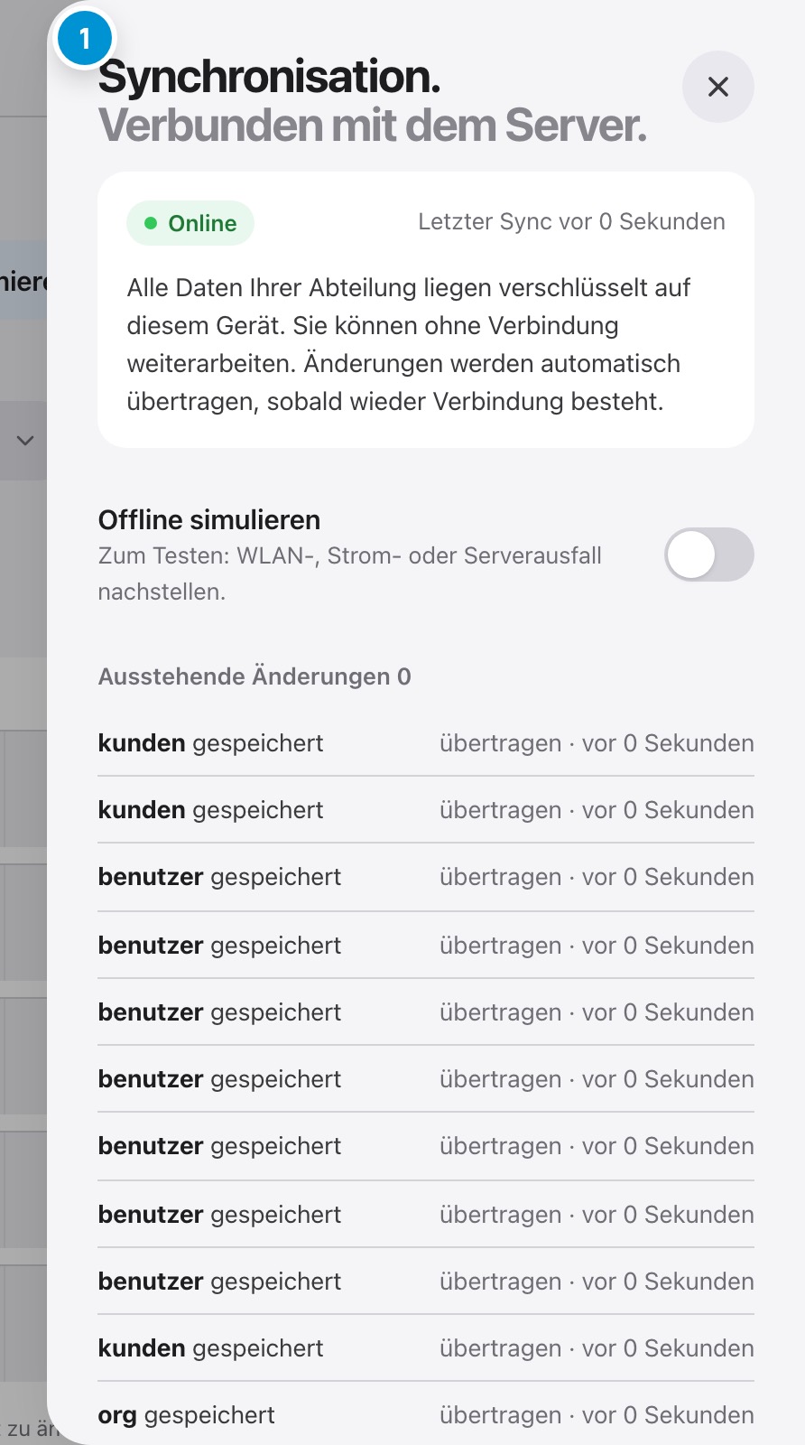 Offline arbeiten. Sicher, auch ohne Netz.