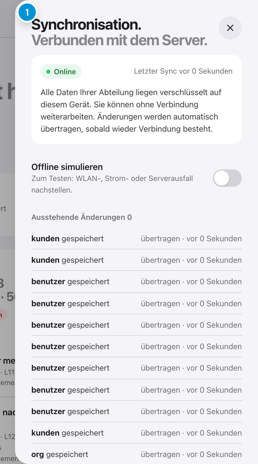 Offline arbeiten. Sicher, auch ohne Netz.