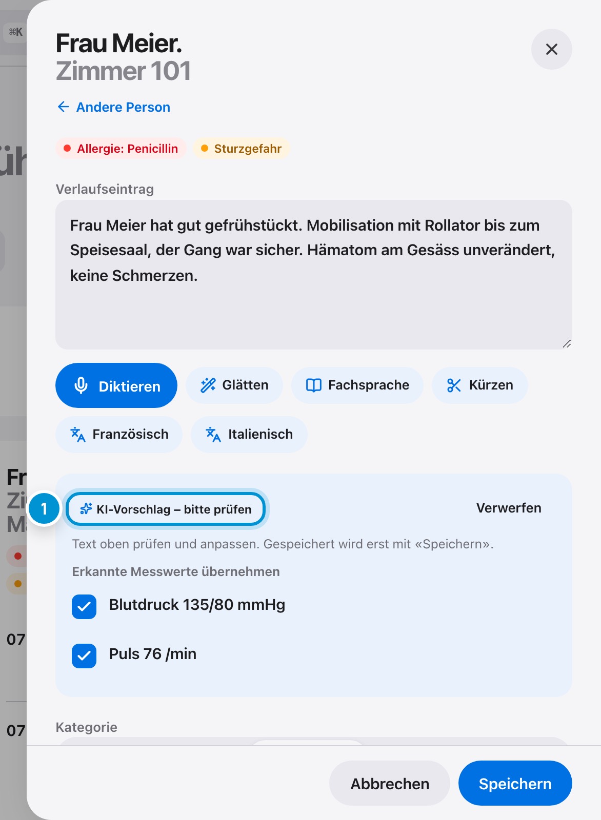 KI-Vorschlag prüfen. Sie entscheiden.