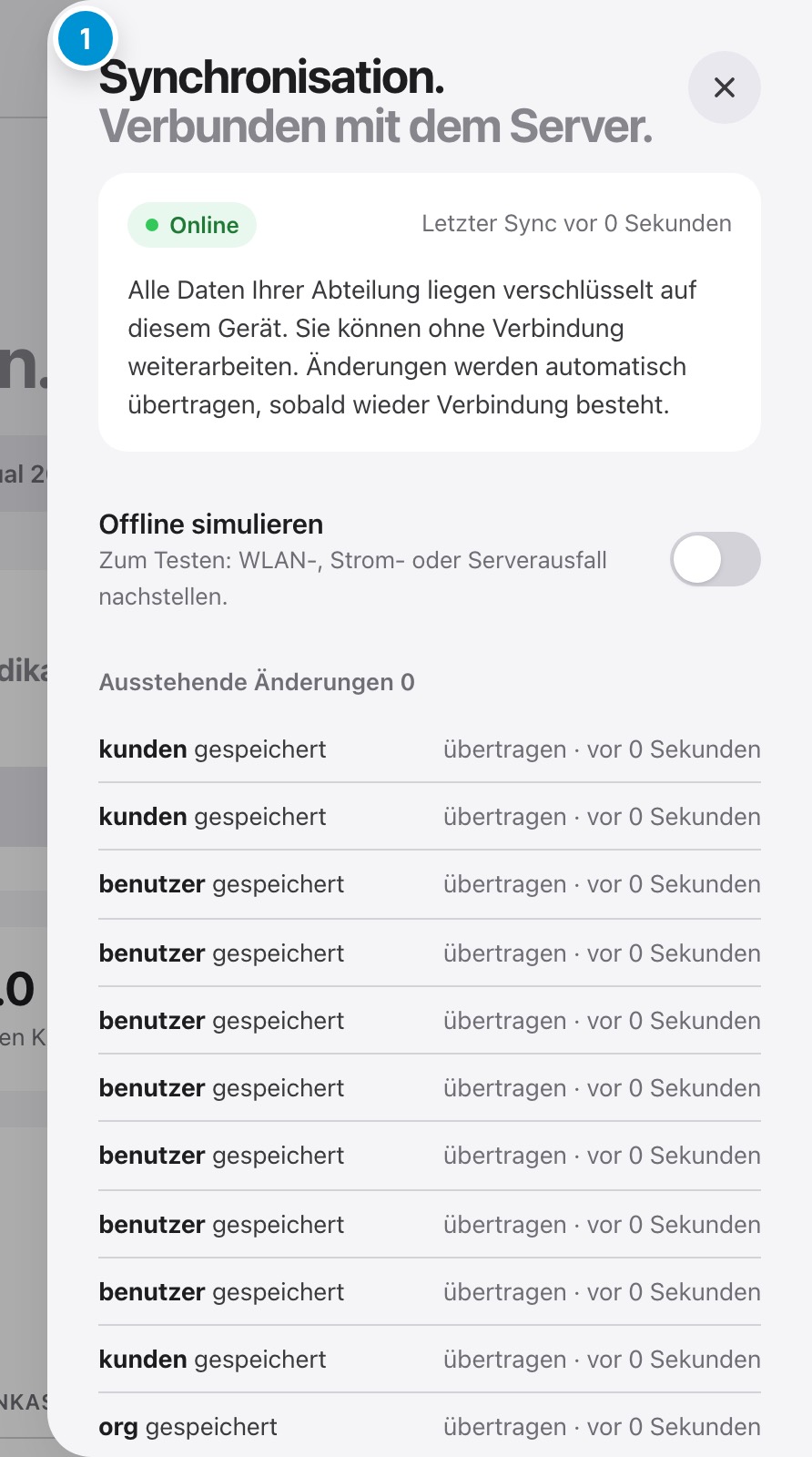 Offline arbeiten. Sicher, auch ohne Netz.