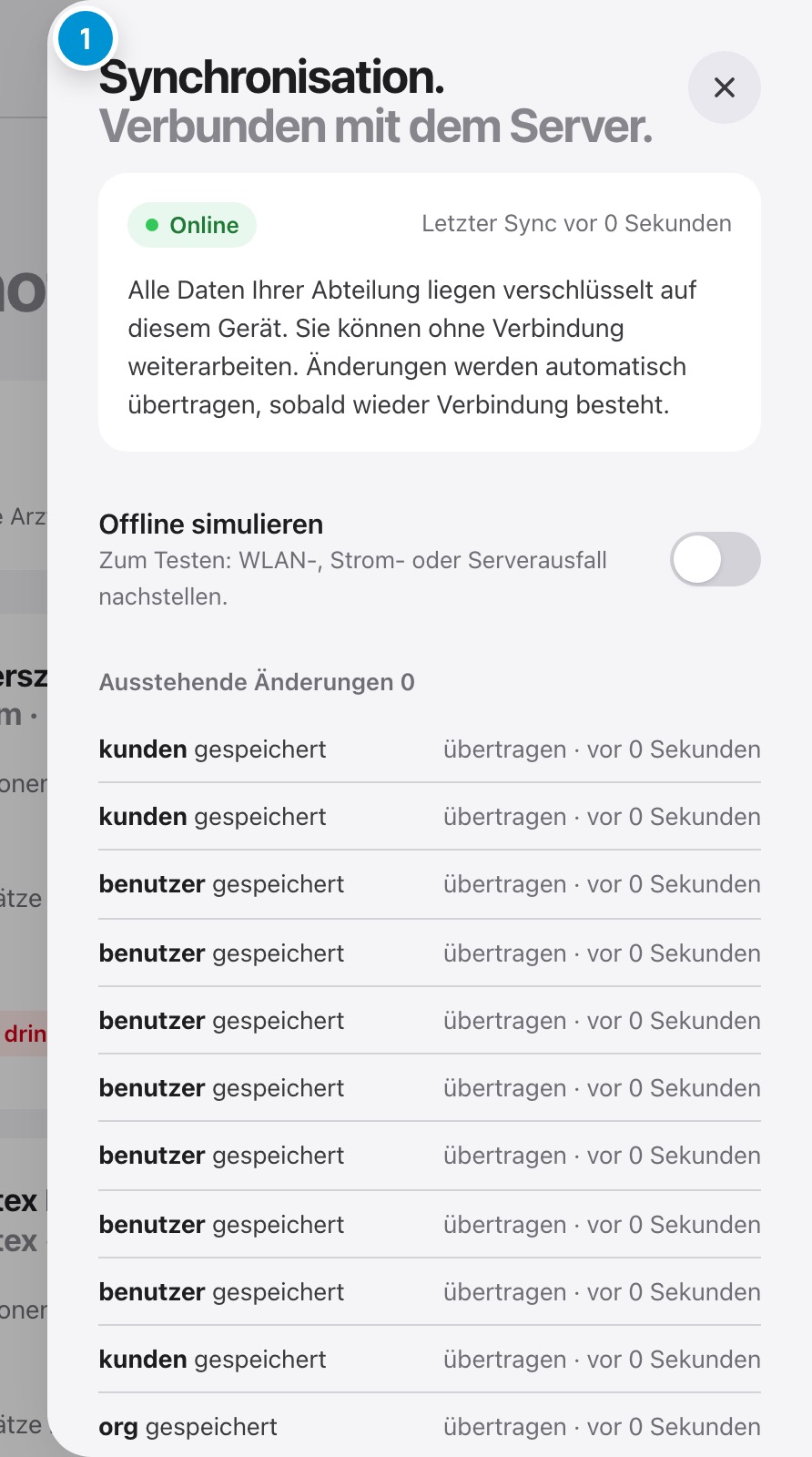 Offline arbeiten. Sicher, auch ohne Netz.
