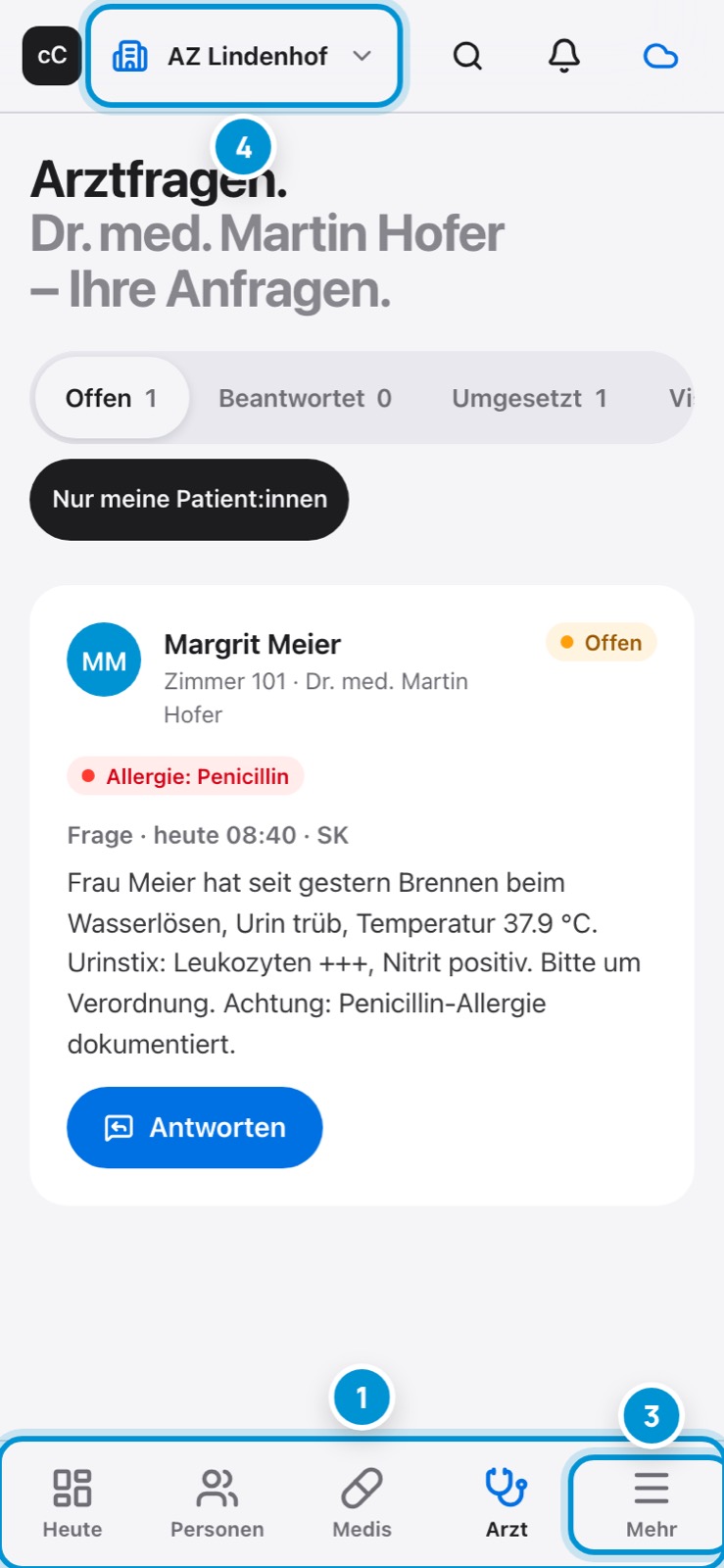 Unterwegs. Auf dem Smartphone.
