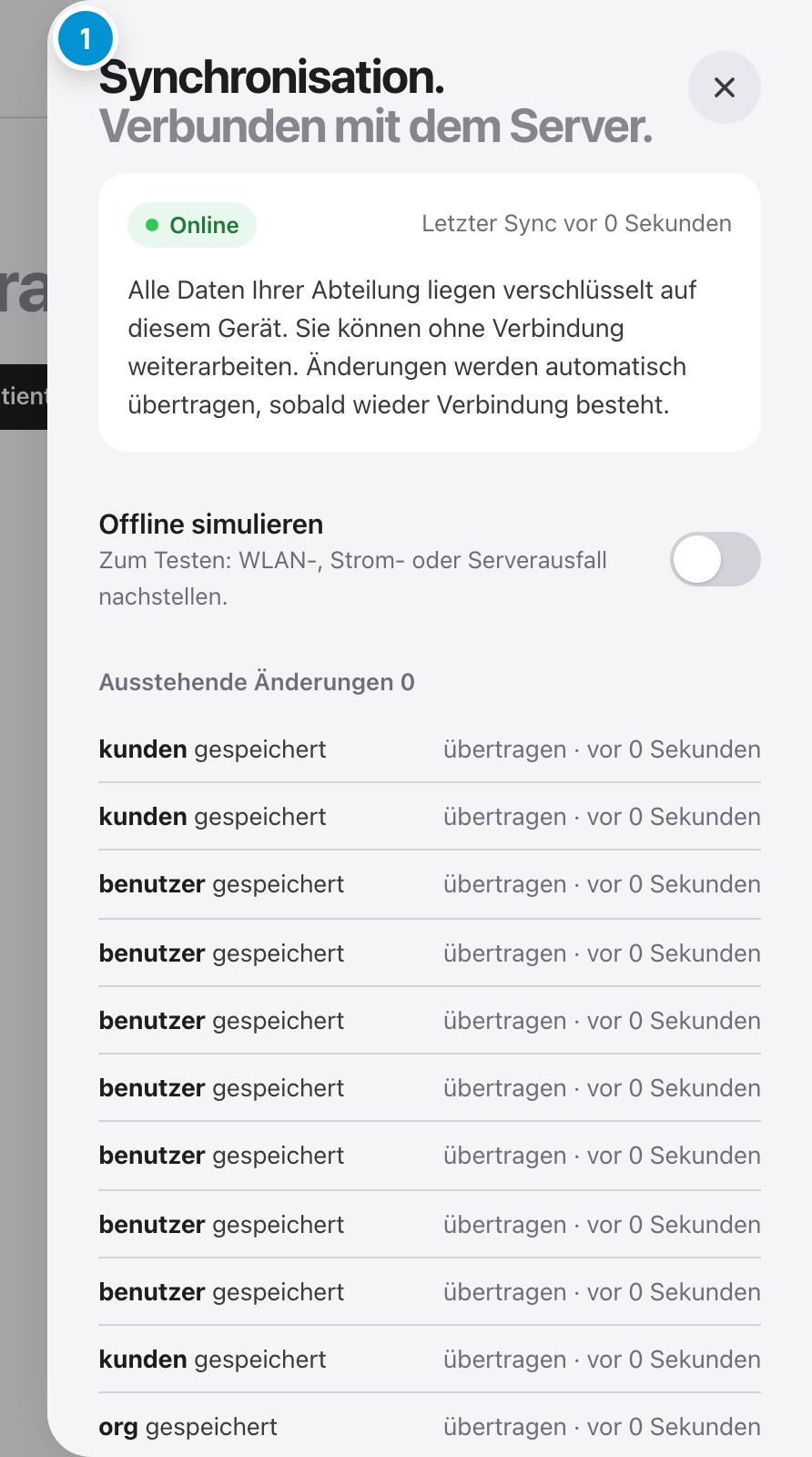 Offline arbeiten. Sicher, auch ohne Netz.
