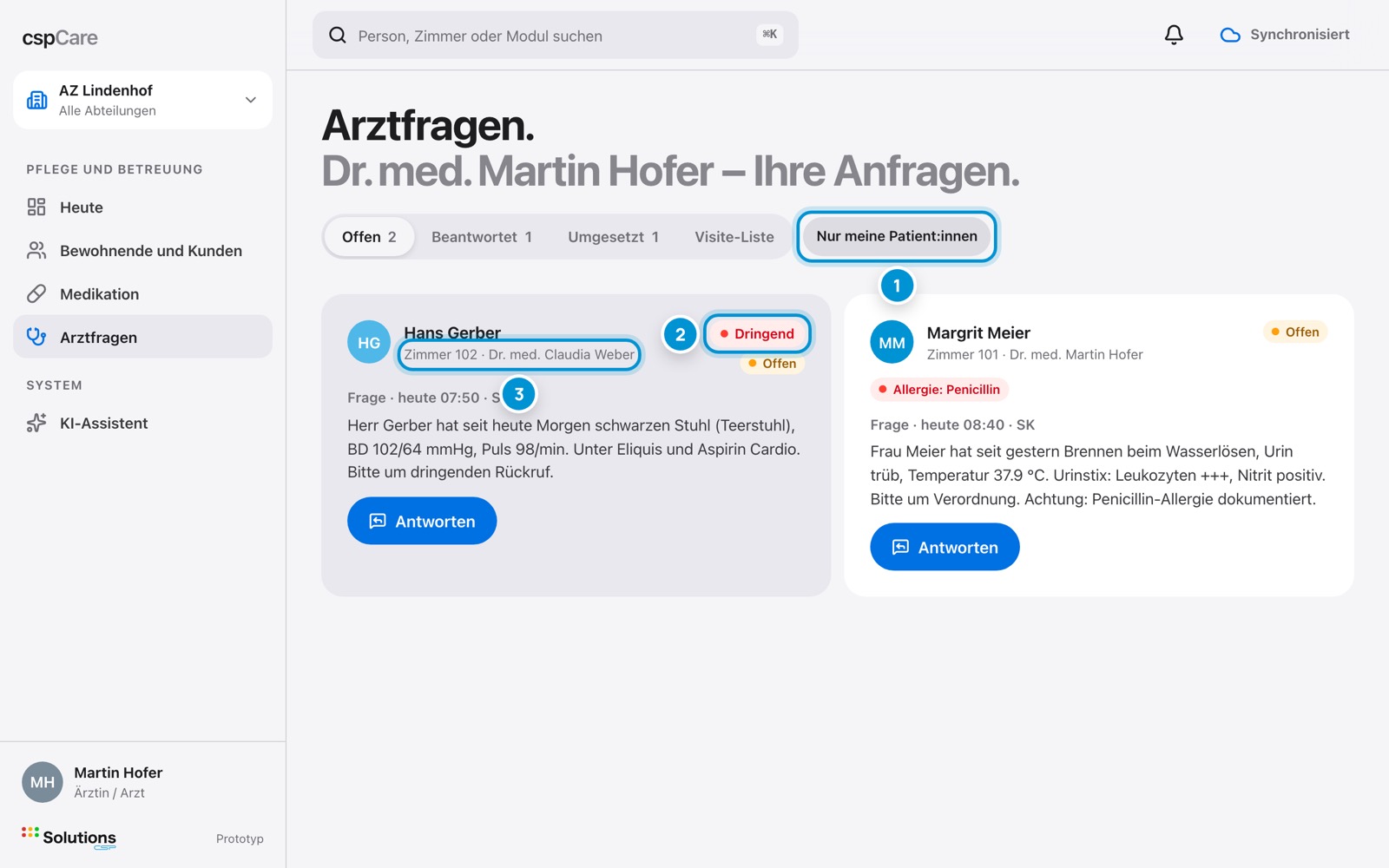 Alle Fragen. Auch für Kolleginnen.