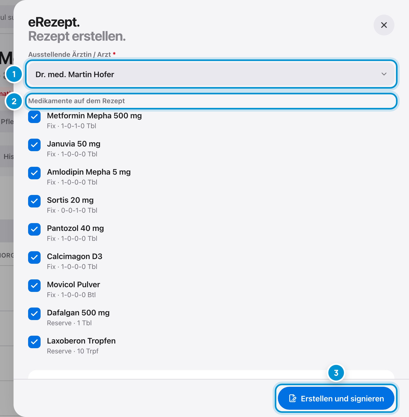 eRezept. Elektronisch signiert.