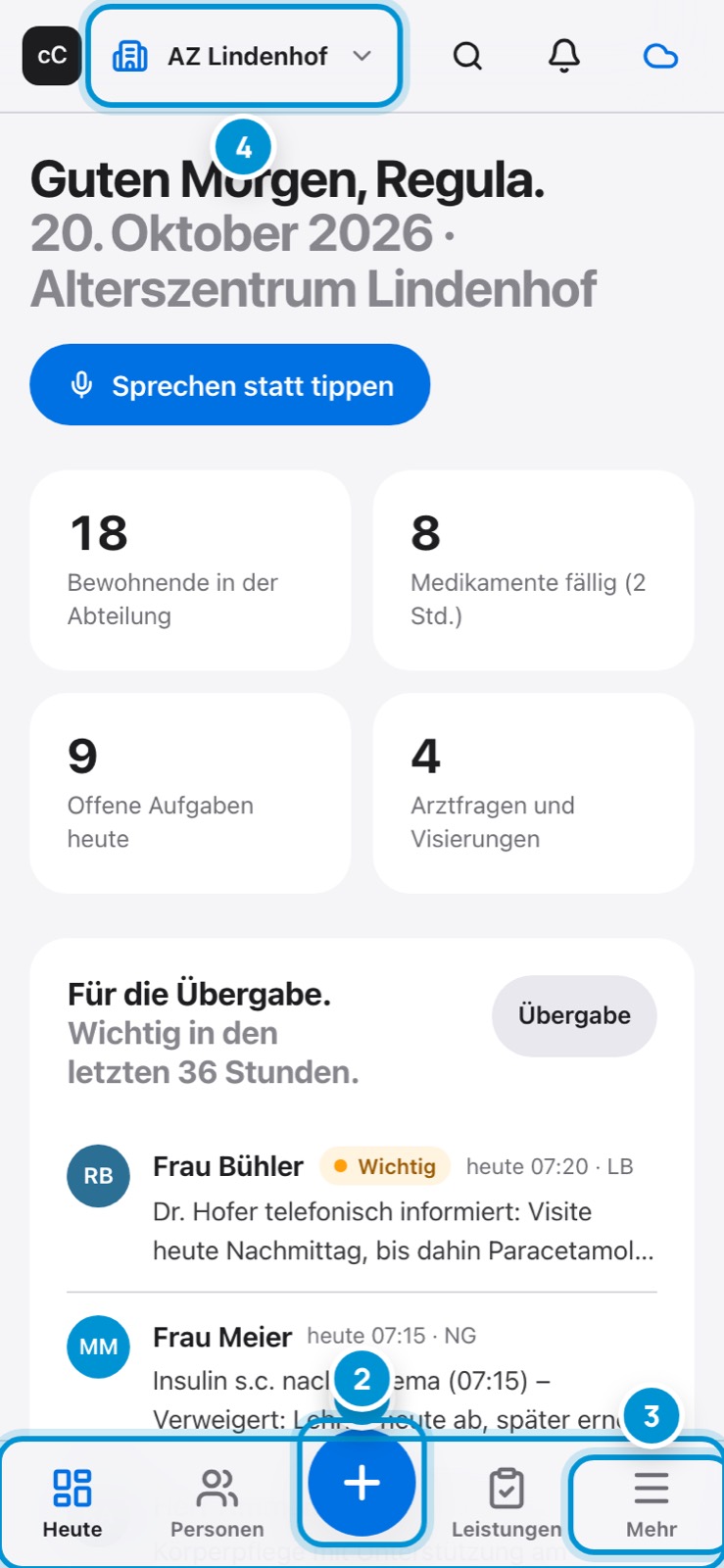 Unterwegs. Auf dem Smartphone.