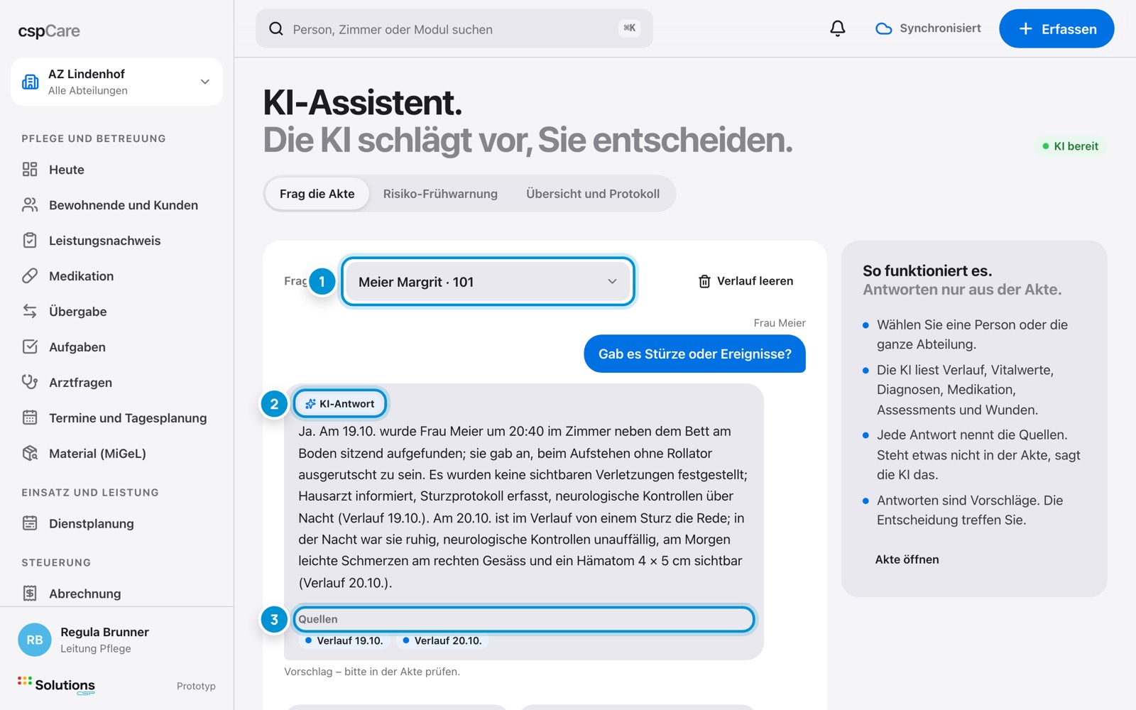 Frag die Akte. Antworten mit Quellen.