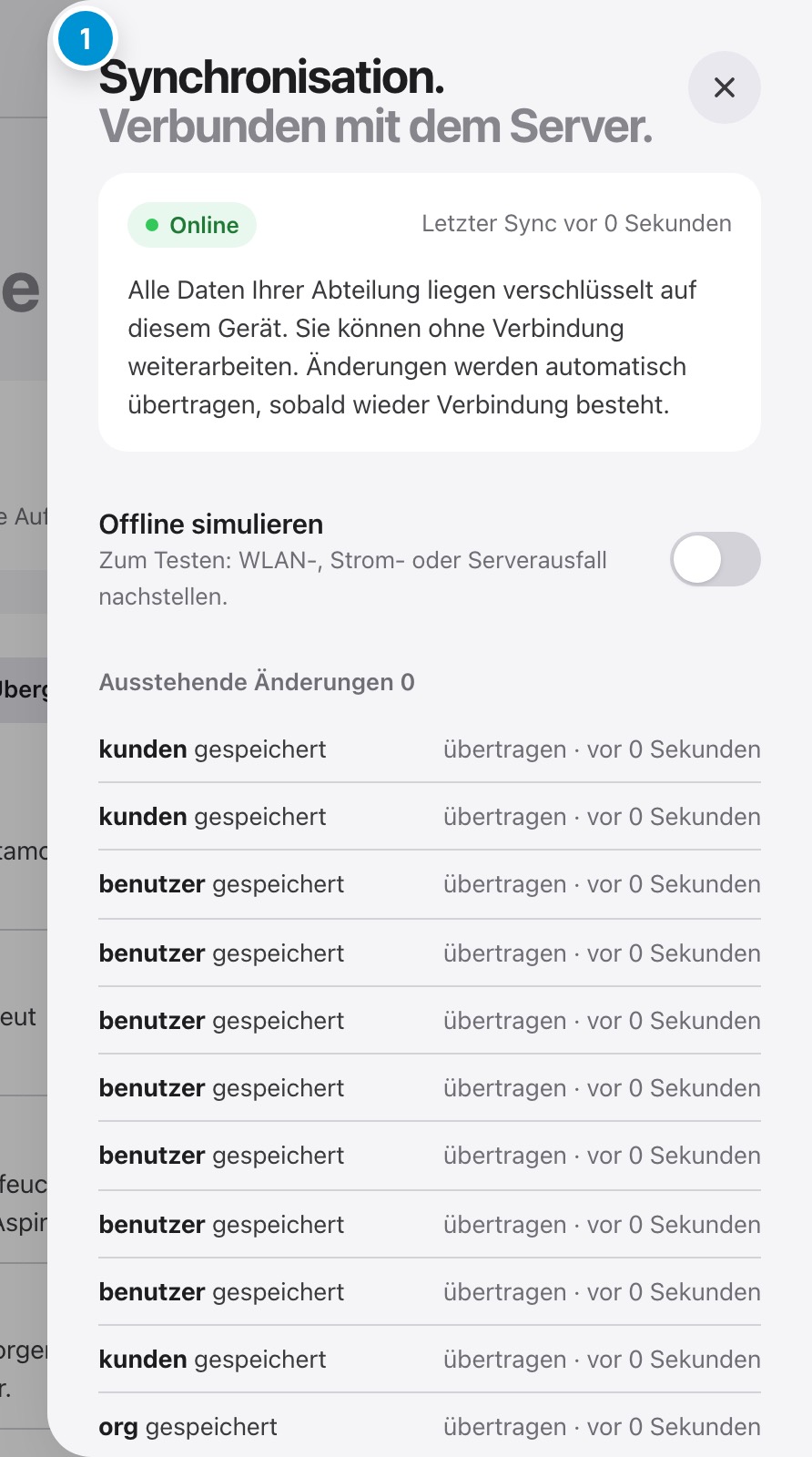 Offline arbeiten. Sicher, auch ohne Netz.