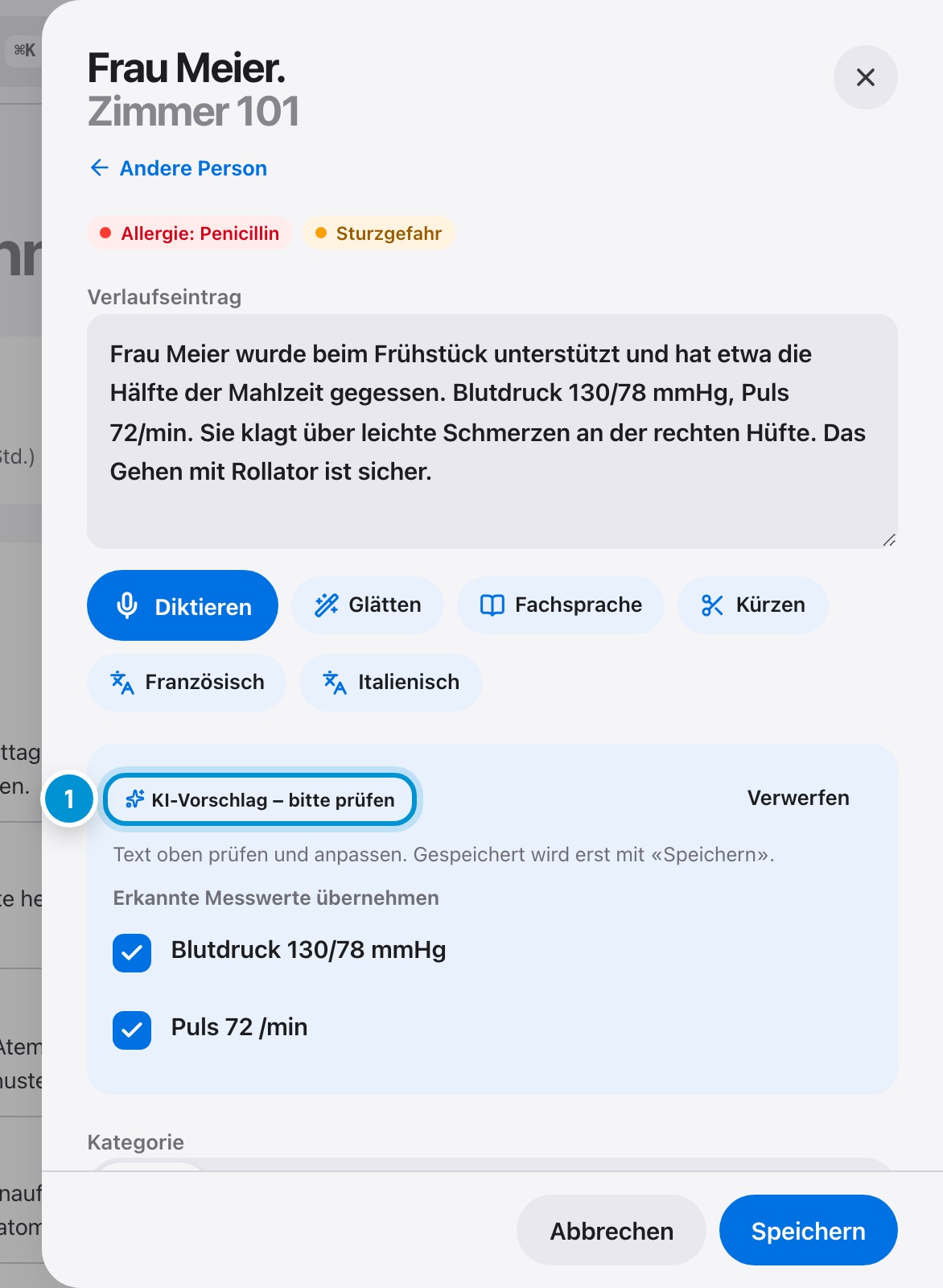 KI-Vorschlag prüfen. Sie entscheiden.
