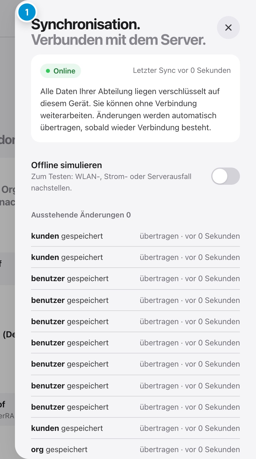 Offline arbeiten. Sicher, auch ohne Netz.