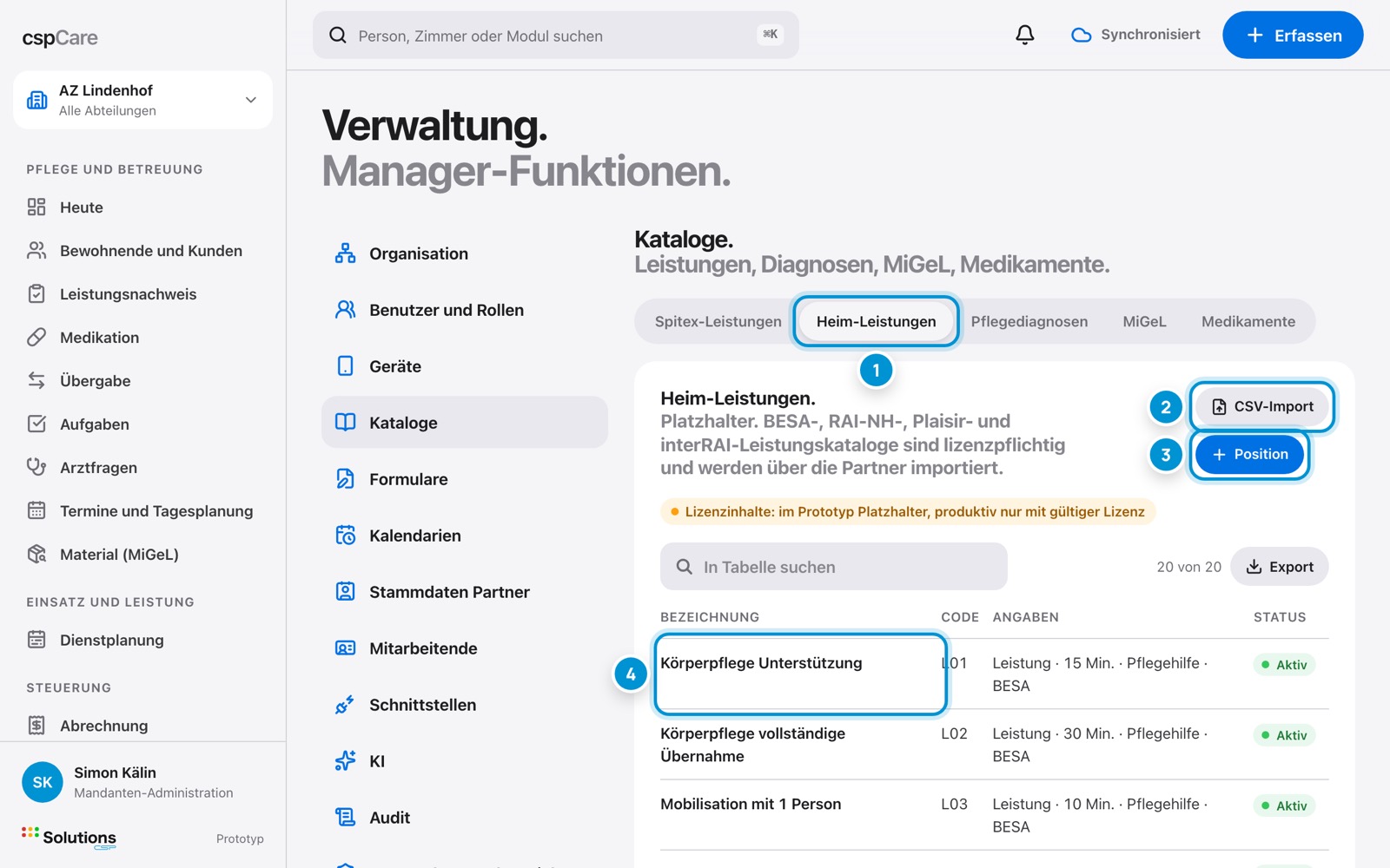 Kataloge. Leistungen, MiGeL, Medikamente.