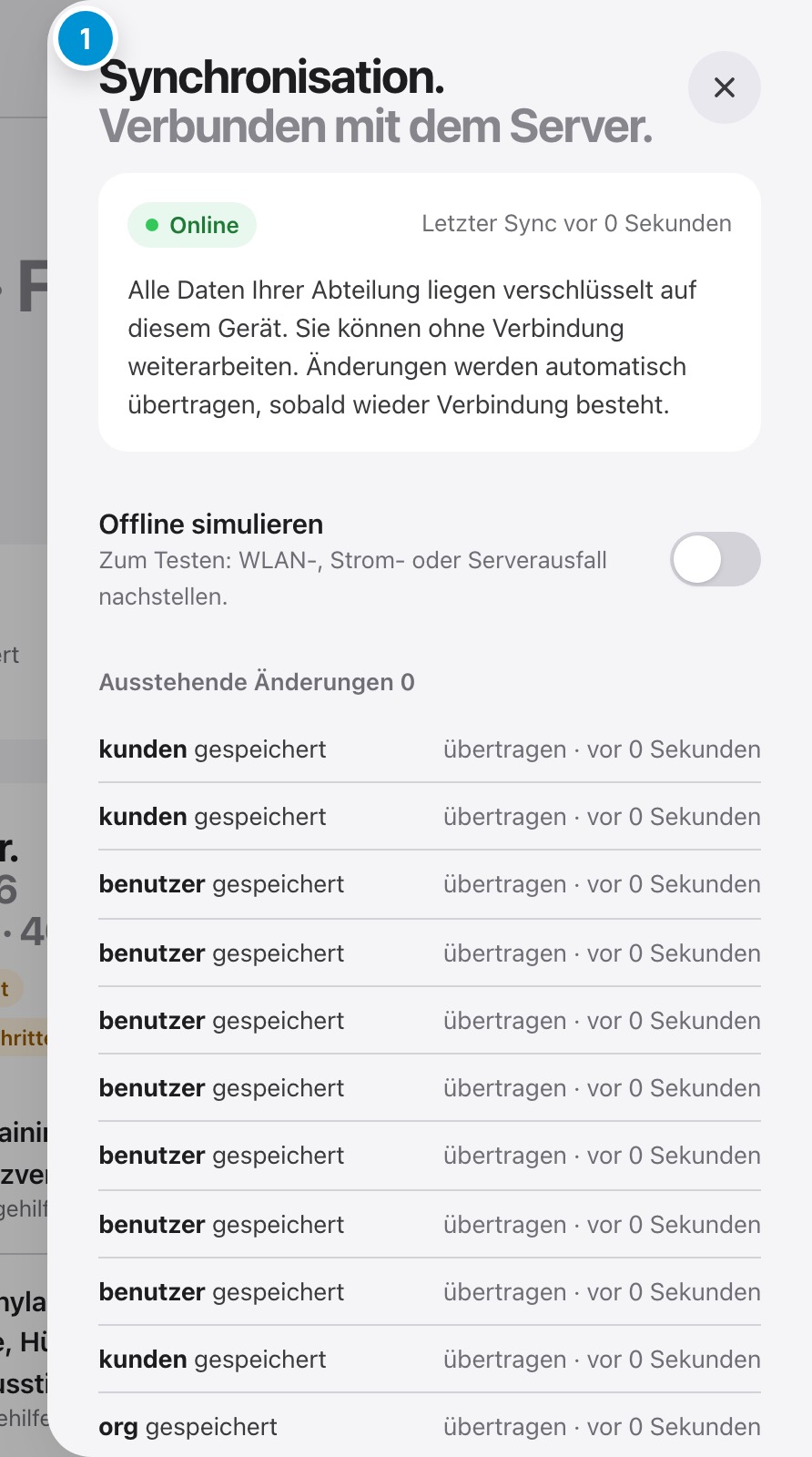 Offline arbeiten. Sicher, auch ohne Netz.