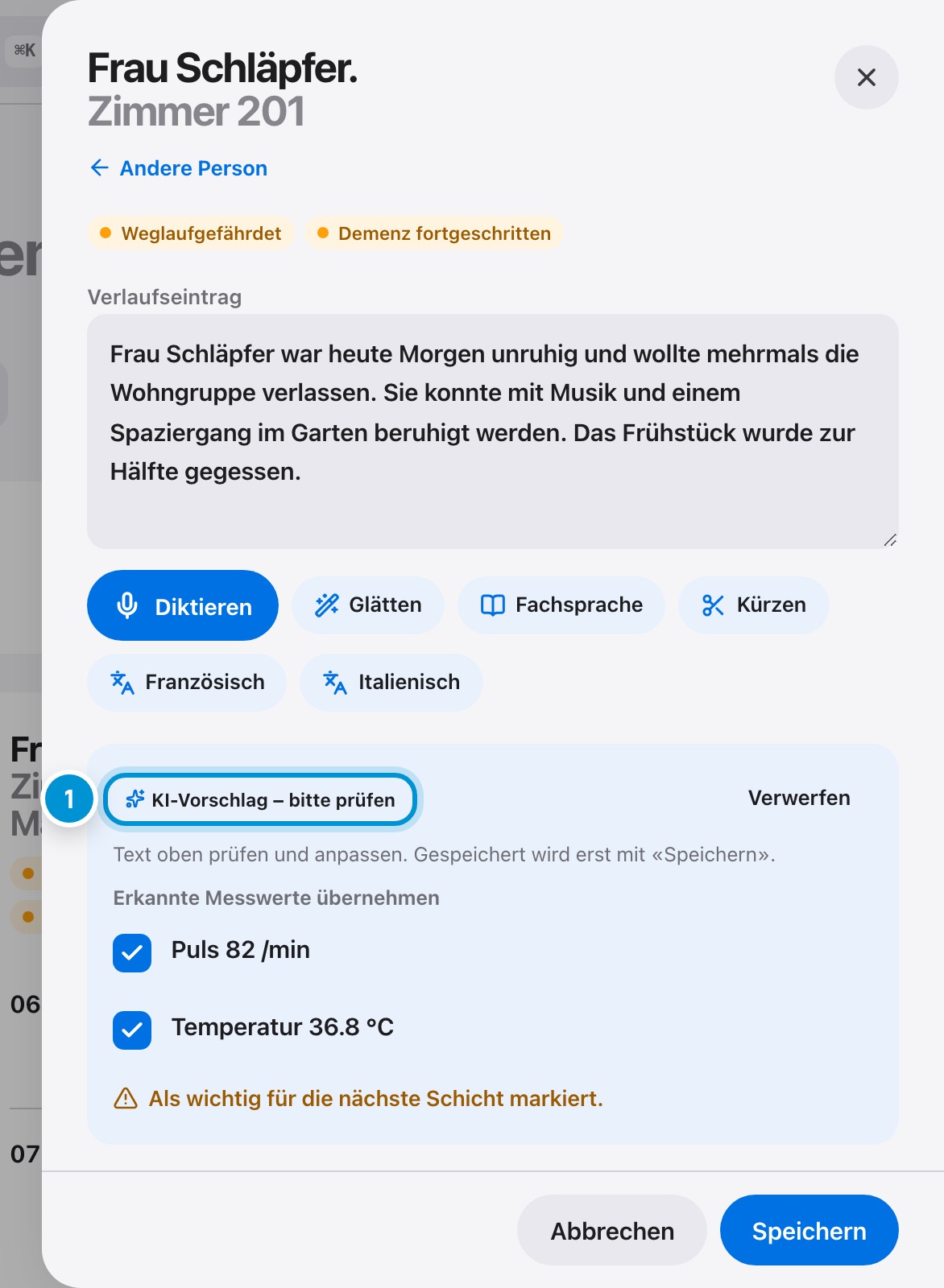 KI-Vorschlag prüfen. Sie entscheiden.